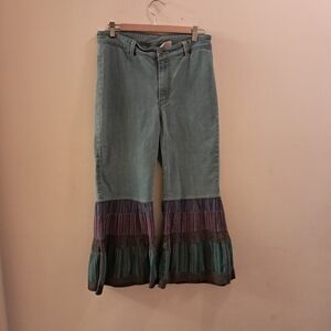 Gyspy Rose Jeans Women's Large L Flare Hippie Festival Stretch Soft Comfy Summer